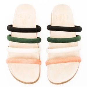 Charlotte Stone Multicolor Strappy Sandals